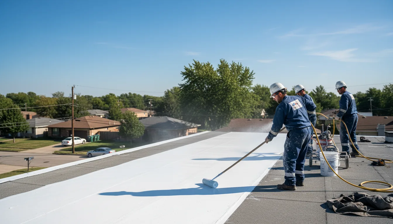 Commercial roof coating in Fredericksburg, VA near me